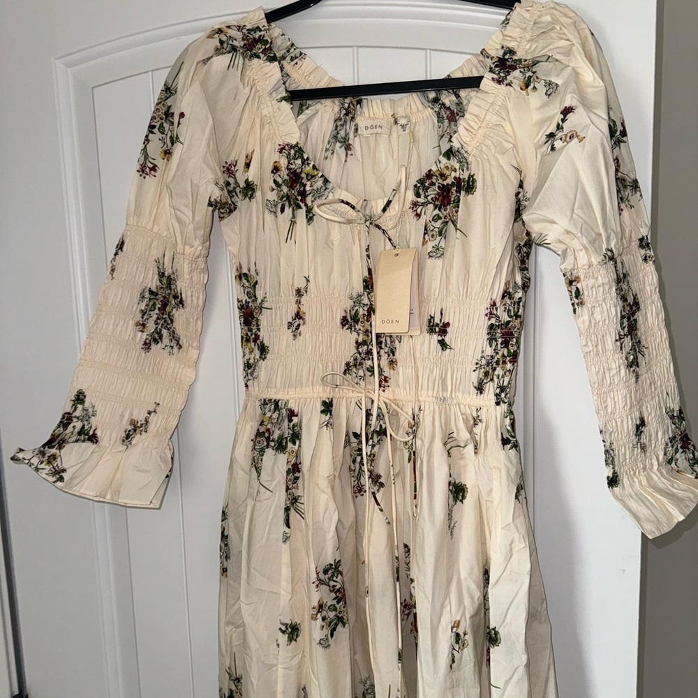 Doen Cream Floral Maxi Dress - Picture 4 of 9